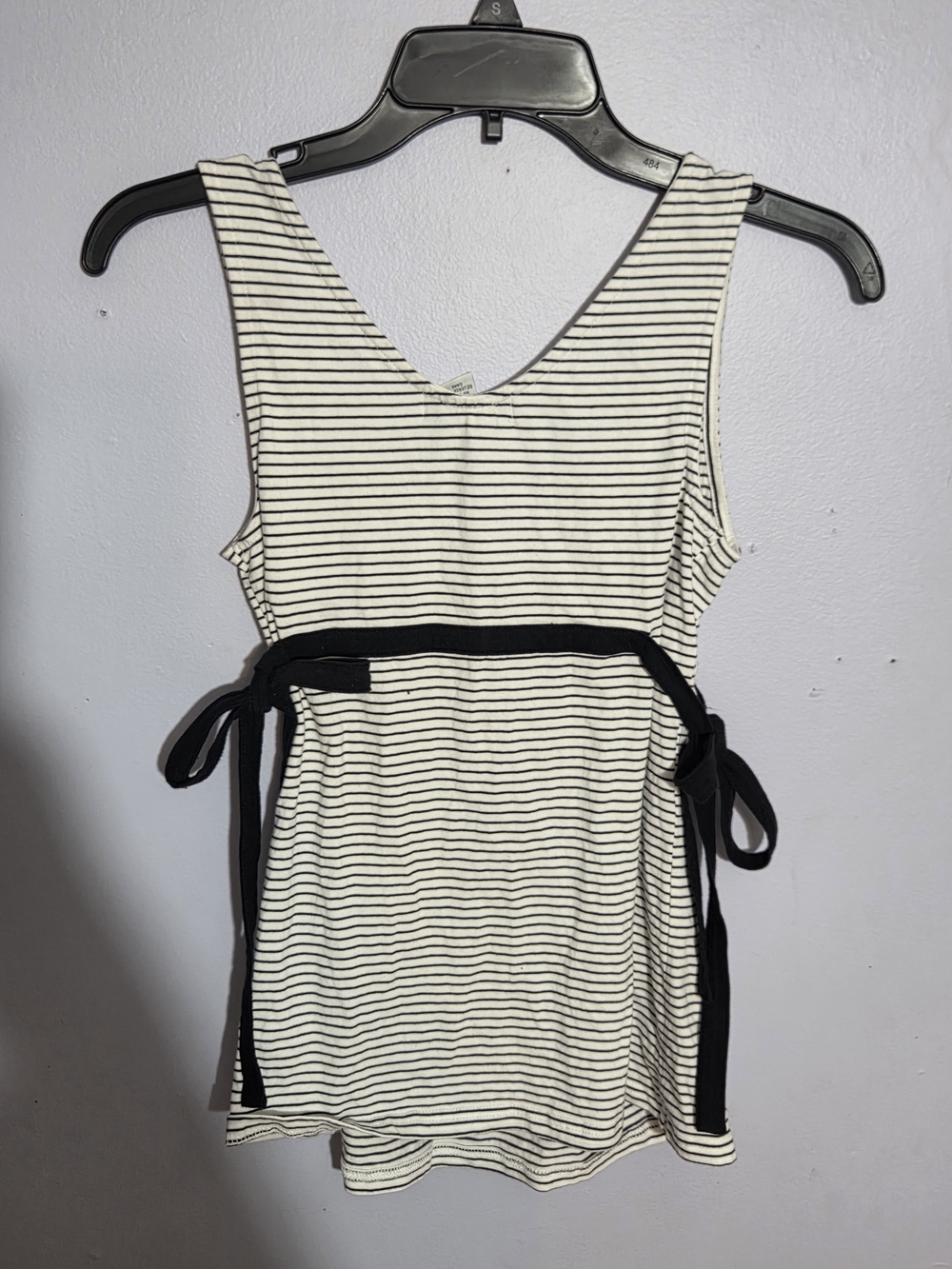 🔴4 For $25🔴 Betty Blue Black & White Striped Tank Top - Picture 2 of 5